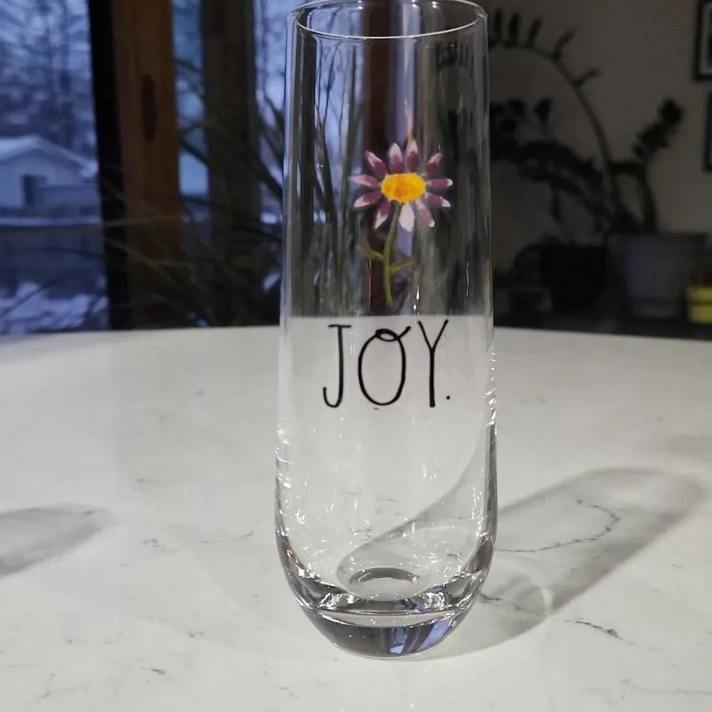 Rae Dunn Set of 3 Vases Glasses Spring Flower Joy